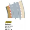 Radius 4 Curve Inner Border/Barriers 22,5º X 4 - Scalextric