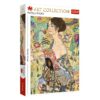 Puzzle Trefl 1000 Art Collection: Dama con Abanico - Klimt - FSC Mix 70%