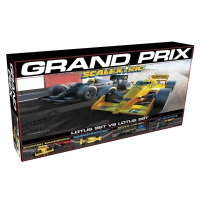 Set Scalextric 1980s Grand Prix Race Set autos F1 retro escala 1:32