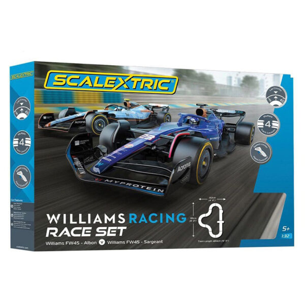 Set Williams Racing F1 Scalextric monoplazas oficiales escala 1:32